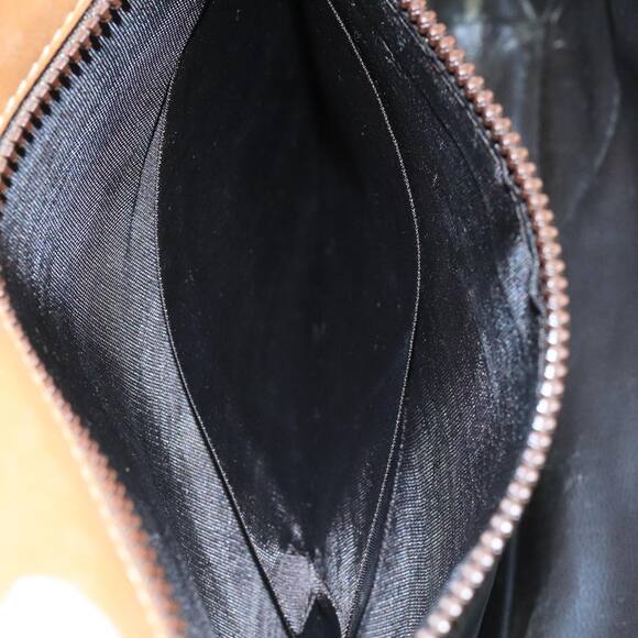 CELINE Macadam Canvas Clutch Bag Beige Gold - Picture 11 of 16